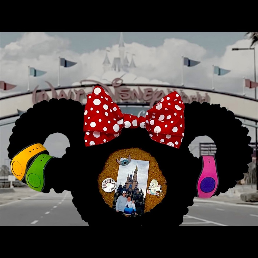 Handmade disney vacation wall display